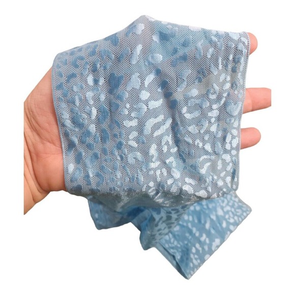 Victoria's Secret Very Sexy Y2K Panties Light Blue Cheetah Print Medium (A3) - Picture 3 of 7